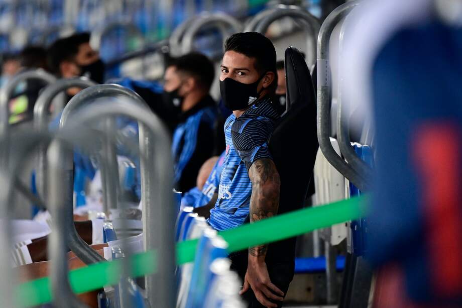 James no jugaba un partido de liga hace ocho meses. Borrado por su entrenador. / AFP.