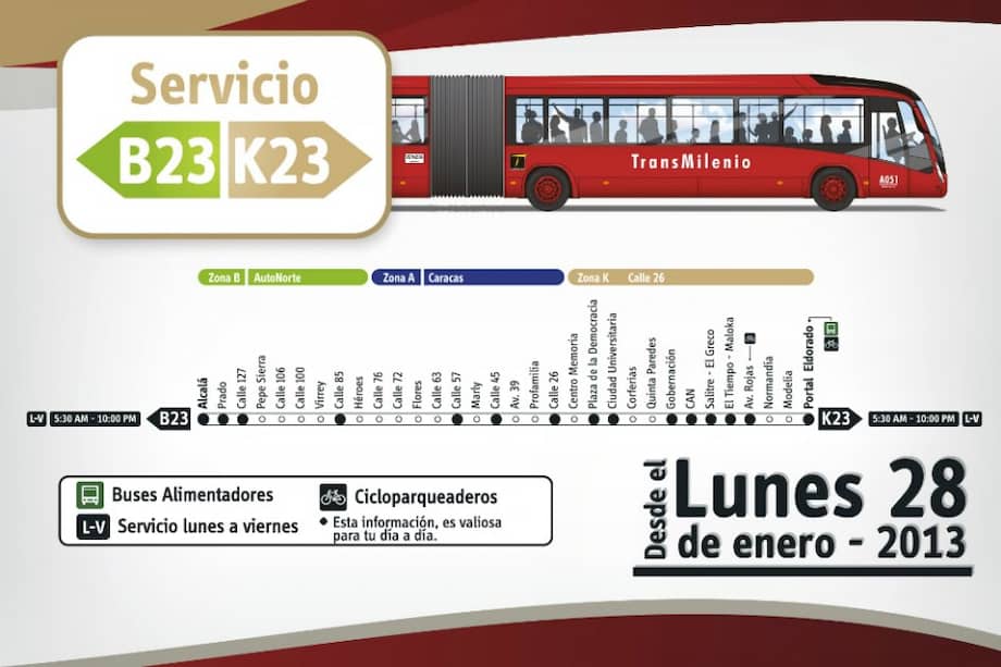 Nuevo servicio de Transmilenio conecta a la calle 26 con la Autopista Norte