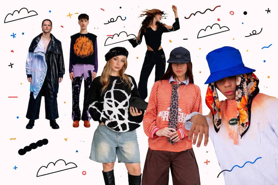 Ideas de looks para el FEP 2026. / Cortesía Maglione, Zierra Leona, Stivali, Merci y Ducky Black