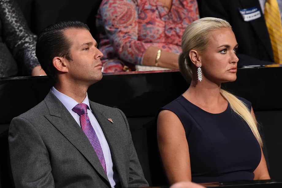 Donald Trump Jr de 38 años y su esposa Vanessa Trump de 40. / ROBYN BECK / AFP