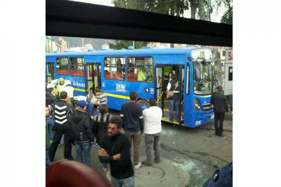 Bus del SITP se estrelló con nueve vehículos