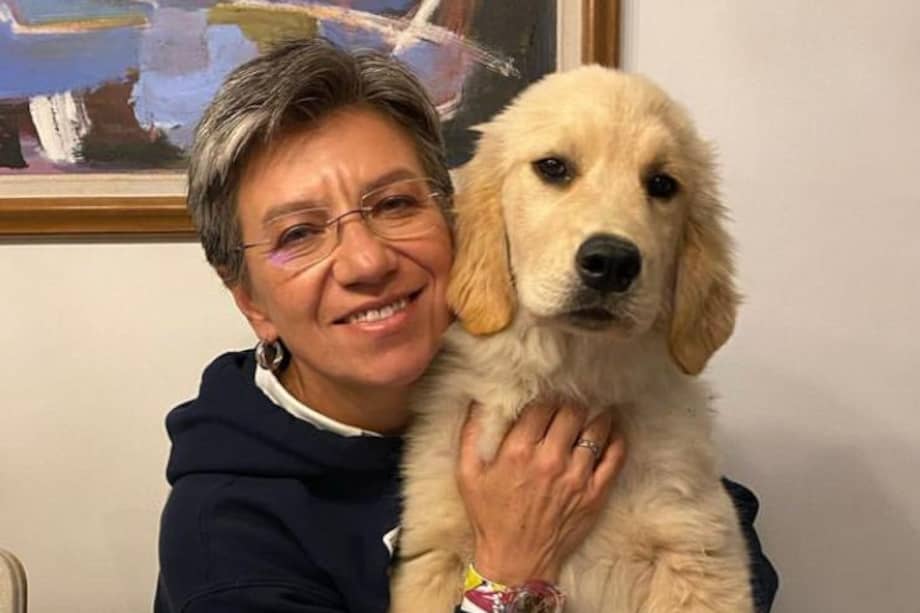 La alcaldesa de Bogotá, Claudia López, presentó a Dulce, su nueva perrita.