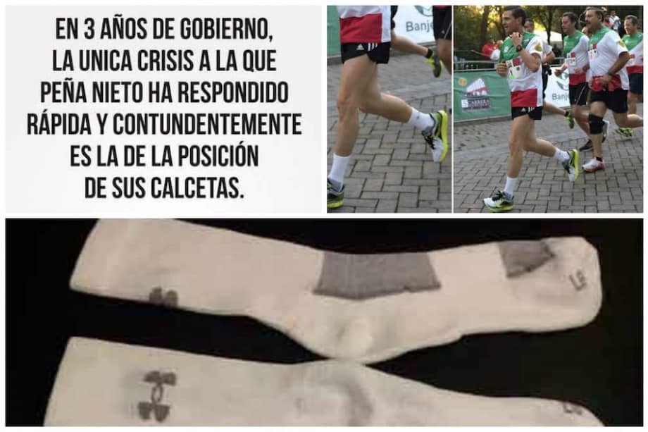 La absurda aclaración de Enrique Peña Nieto por unas medias