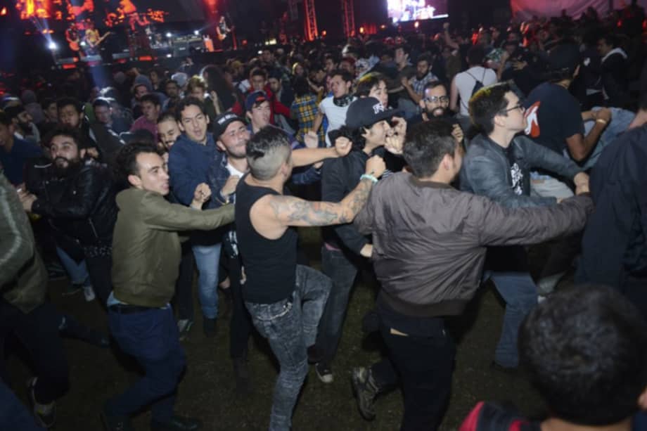 Durante el concierto de la banda en Bogotá. / Revista Shock