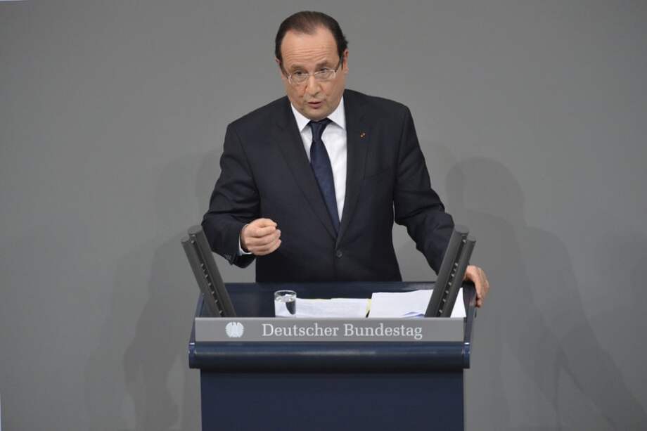 El presidente francés, François Hollande, en el marco del evento del 50 aniversario del Tratado del Elíseo/ AFP