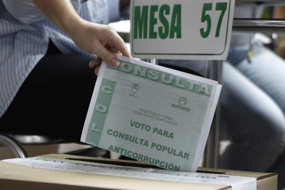 En la Consulta Anticorrupción participaron más de 11 millones de colombianos. / EFE