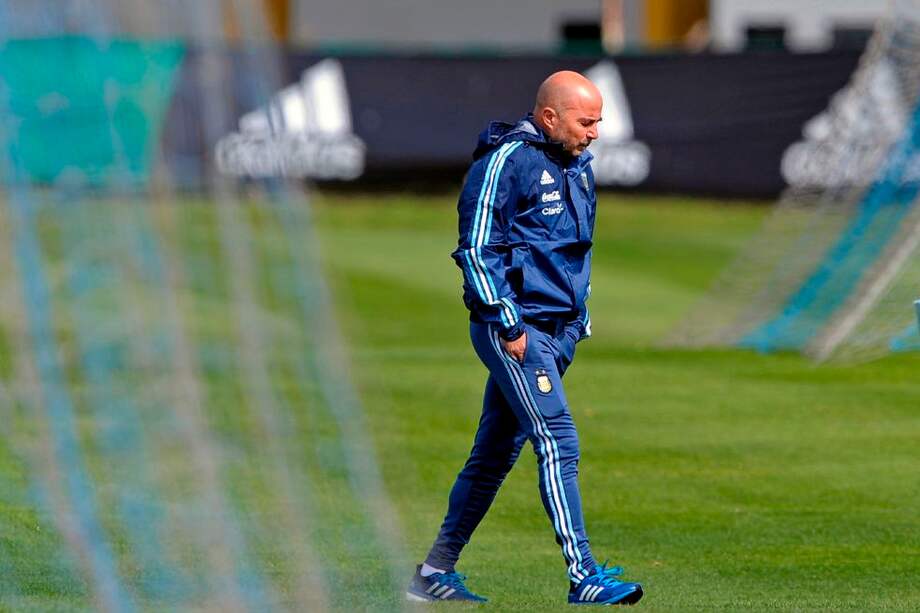 Jorge Sampaoli, entrenador de la selección de Argentina. / Archivo
