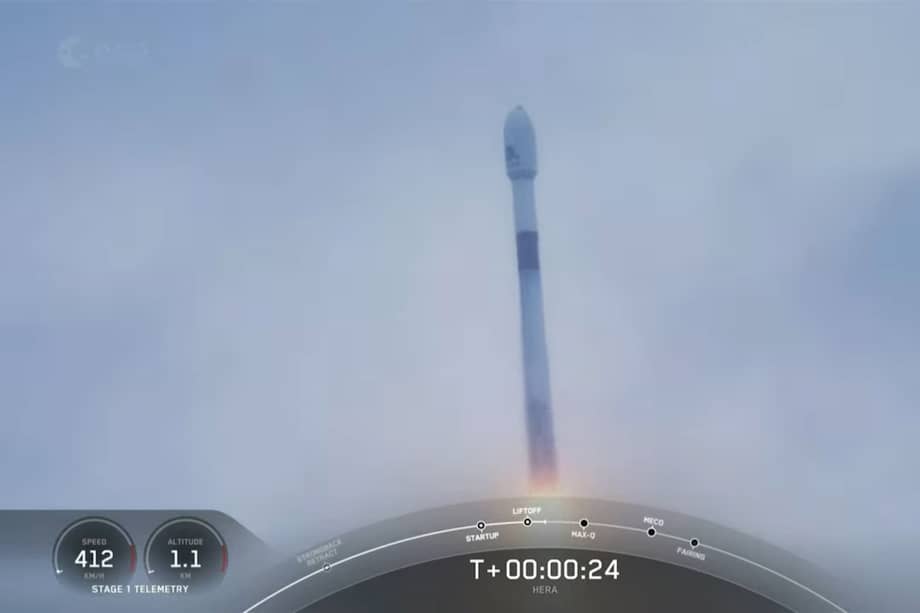 La primera misión de defensa planetaria de la ESA, la nave espacial HERA, tiene como objetivo estudiar el sistema binario de asteroides Didymos.