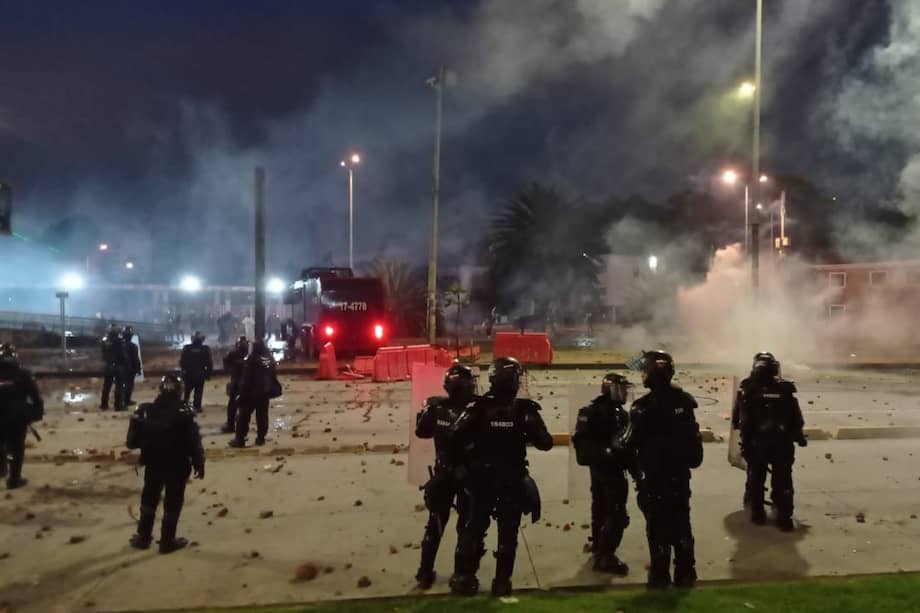 Disturbios en la Universidad Nacional.