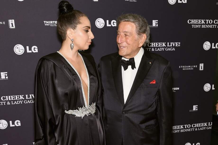 Los músicos Lady Gaga y Tony Bennett.