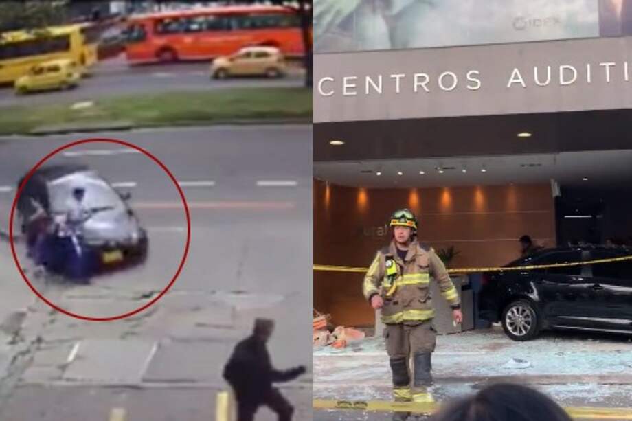 El conductor salía de un parqueadero cuando perdió el control.