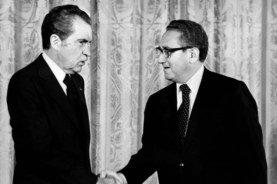 Richard Nixon y Henry Kissinger, figura clave de la diplomacia estadounidense.