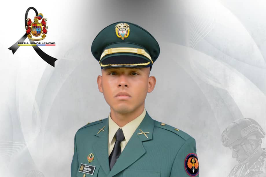 El subteniente Ronald Darío Bedoya Rivero murió en el ataque.