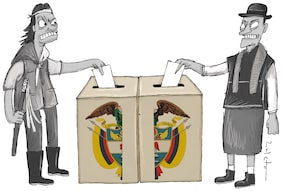 Colombia vota dividida