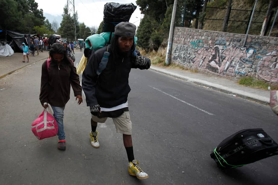 En las últimas semanas los venezolanos han comenzado a entrar masivamente a Ecuador y a Perú. / EFE