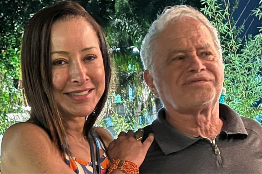 Flavia Dos Santos y su papá