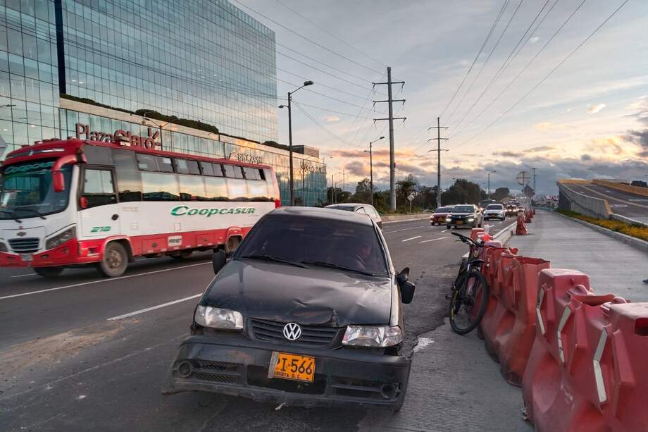Choque en Fontibón, jueves 18 de junio.