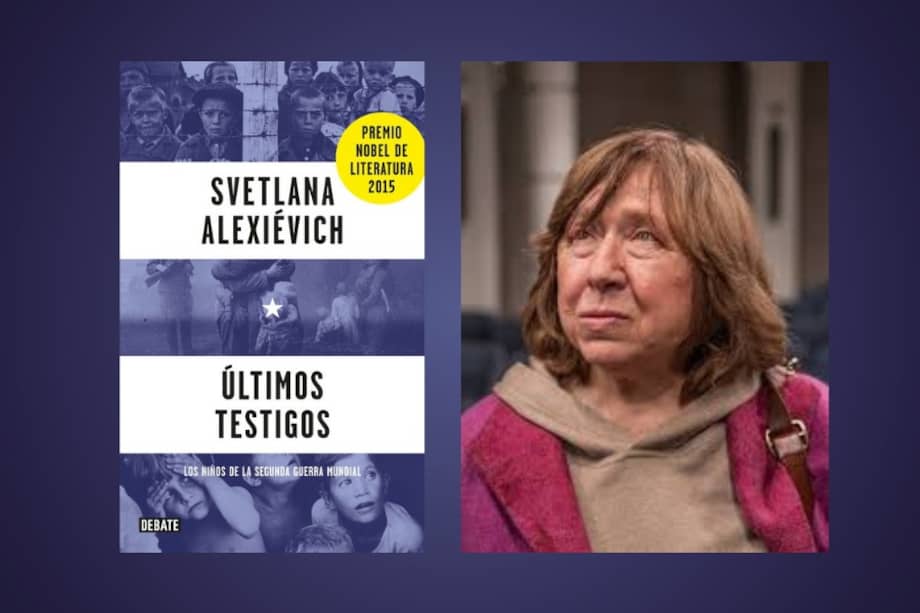Svetlana Alexiévich es una escritora y periodista bielorrusa, cuya obra ofrece un retrato profundamente crítico de la antigua Unión Soviética y de las secuelas que ha dejado en sus habitantes. Nació el 31 de mayo de 1948 y vive en Berlín exiliada por la guerra en Ucrania. Aquí con la portada de "Últimos testigos", las voces reunidas de los niños sobrevivientes de la Segunda Guerra Mundial.