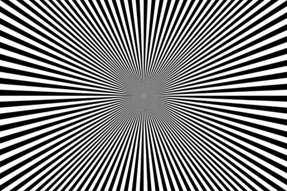 Esta es una típica ilusión óptia en donde las líneas estáticas parecen en movimiento. /Pixabay