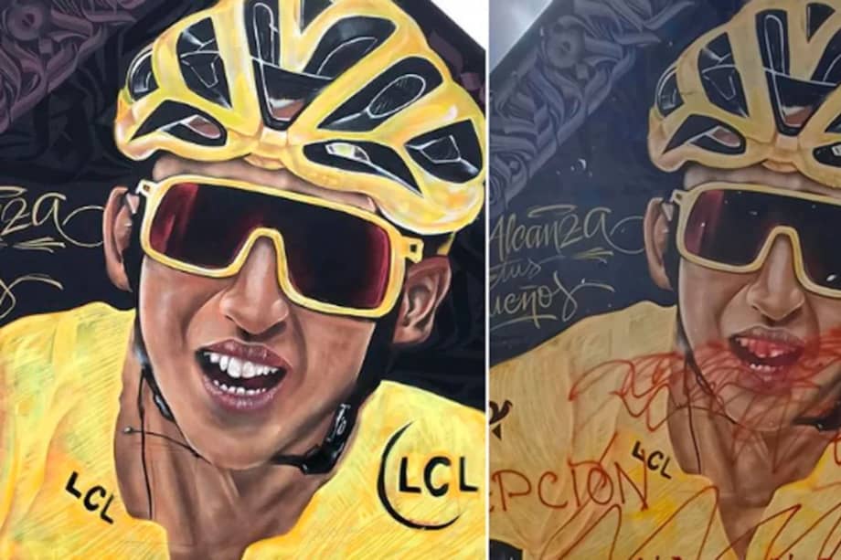 La alcaldía de Zipaquirá ayudará a recuperar el mural del ciclista.