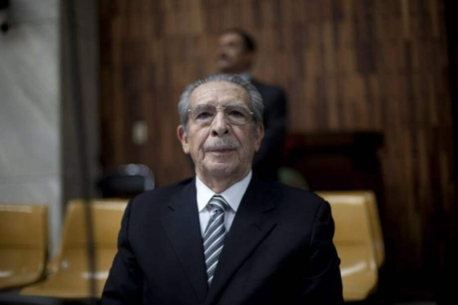El exgeneral golpista José Efraín Ríos Montt asistió al juicio que se sigue en su contra, por el asesinato de 1.771 indígenas ixiles entre 1982 y 1983. / EFE
