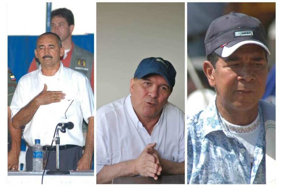 Ramiro Vanoy (izq.), Iván Roberto Duque (centro) y Ramón Isaza (der.). / Archivo.