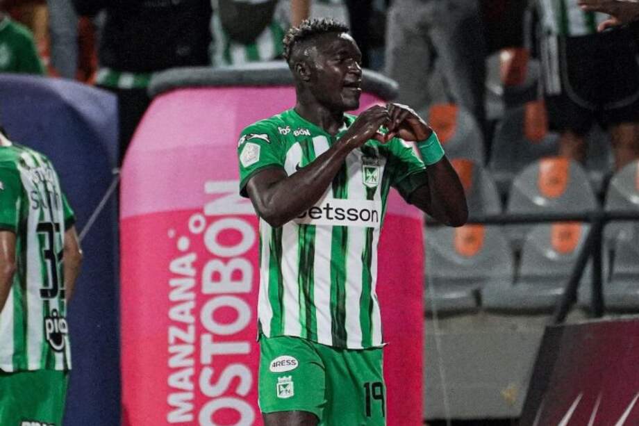 Kevin Viveros anotó su primer gol con Atlético Nacional.