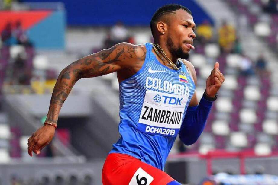 A las 2:20 p.m., el colombiano Anthony Zambrano disputará la final de los 400 metros en el estadio Khalifa, en Doha (Catar). / EFE