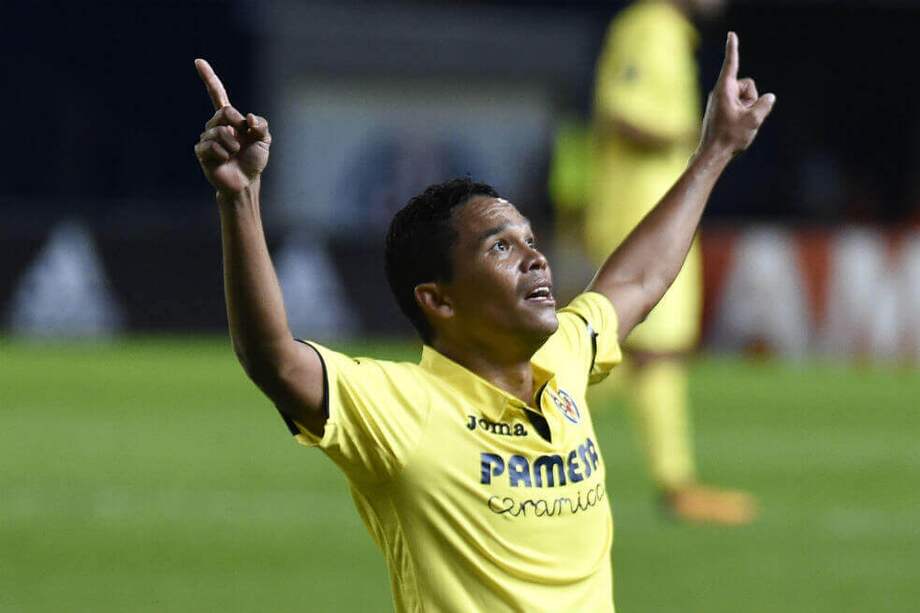 Carlos Bacca llegó a 33 goles con el Villarreal y 258 en su carrera. / AFP