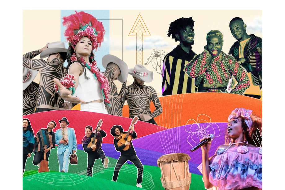 Los Carrangomelos, procedentes de Bogotá, fusionan la música carranguera con vivencias urbanas, mientras que Jazz ChiriMusic de Quibdó combina la chirimía del Pacífico con géneros como el jazz y el hip-hop. La Morena del Chicamocha de Santander reivindica el bullerengue afro travesti, y Cimarrón de San Martín, Meta fusiona raíces folclóricas con instrumentos de diversos orígenes.