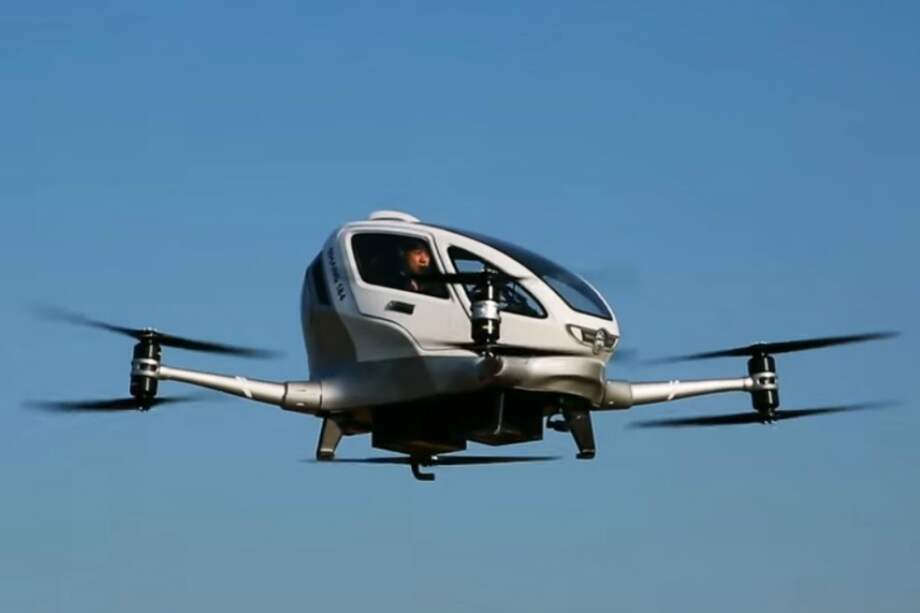 El dron puede volar a unos 100 kph / Tomada de la página oficial de Ehang /ehang.com