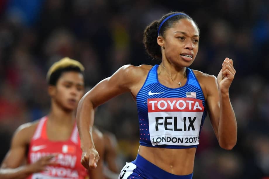 Allison Felix, atleta estadounidense que irá por su décimo metal en Tokio.