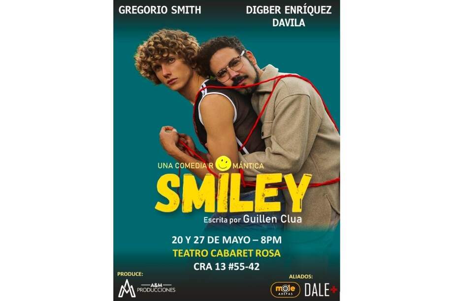 Gregorio Smith y Digber Enríquez Dávila protagonizan la obra, que estará en temporada durante junio y julio en el Teatro Cabaret Rosa.