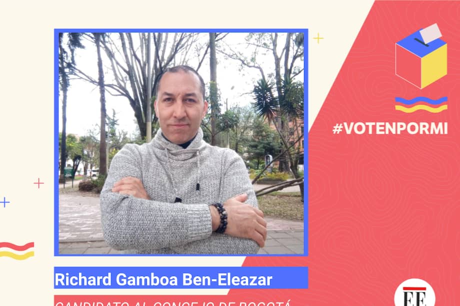 Richard Gamboa Ben-Eleazar, candidato al Concejo de Bogotá.