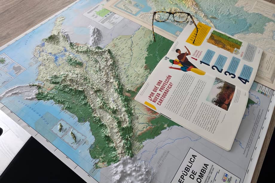 Para construir el mapa se utilizó un radar de la NASA que permite determinar las distintas alturas y relieves del país.