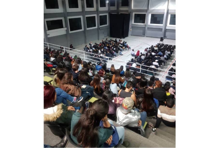 Foto referencia. Reunión de facultades de Humanidades y Educación el 28 de enero de 2020. / Tomada de Twitter: @comunidadUPN