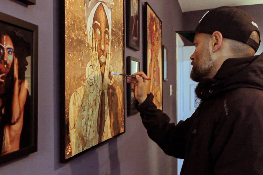 Parte del proceso de León en su línea continua incluye arte en vivo.