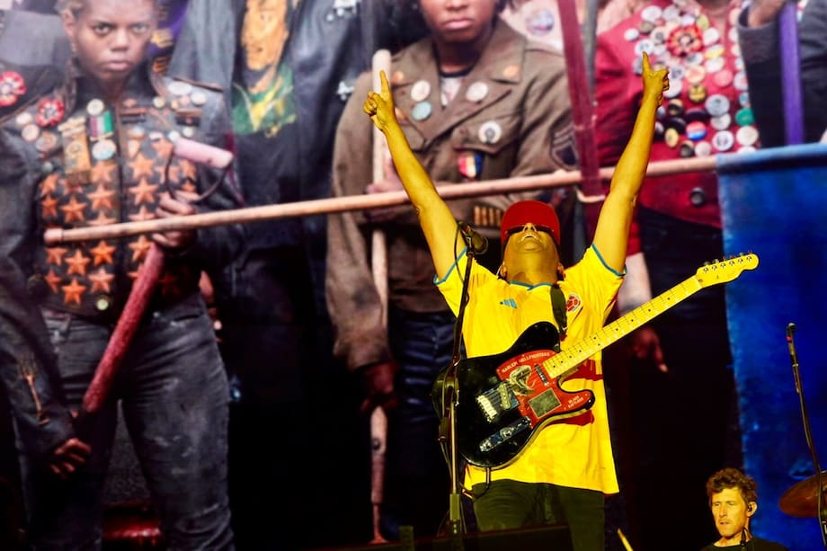 El guitarrista Tom Morello se presentó en el escenario principal del festival este sábado 21 de marzo.