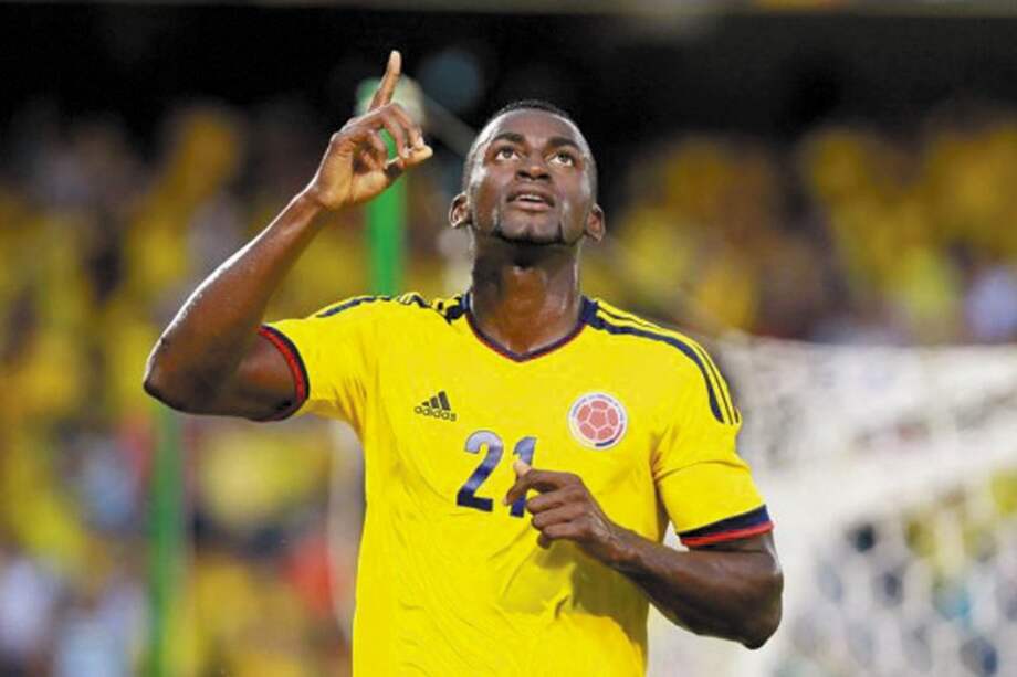 Jackson Martínez, delantero de la Selección Colombia.