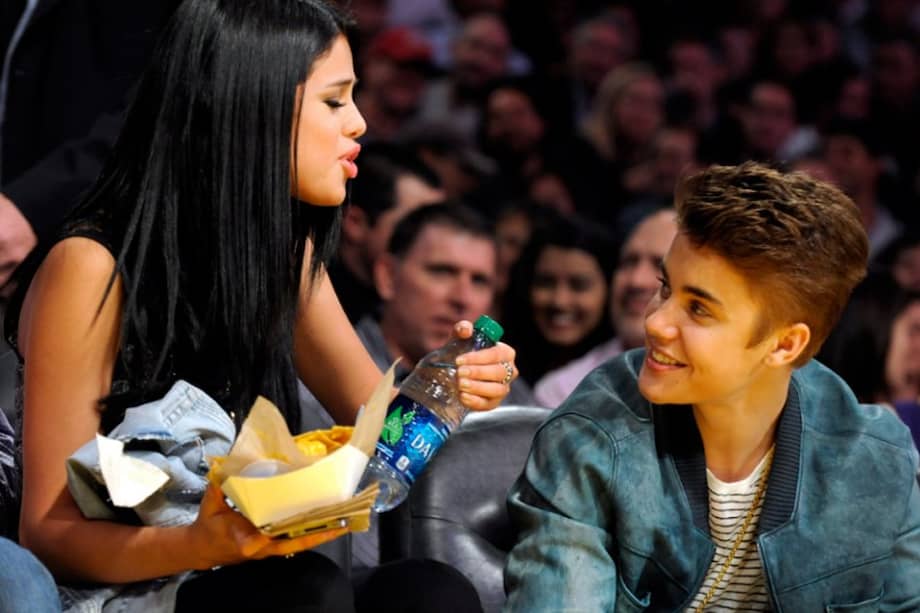 Selena Gomez y Justin Bieber cuando eran novios.