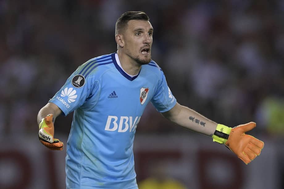 Armani llegó a River Plate en enero de este año. / AFP