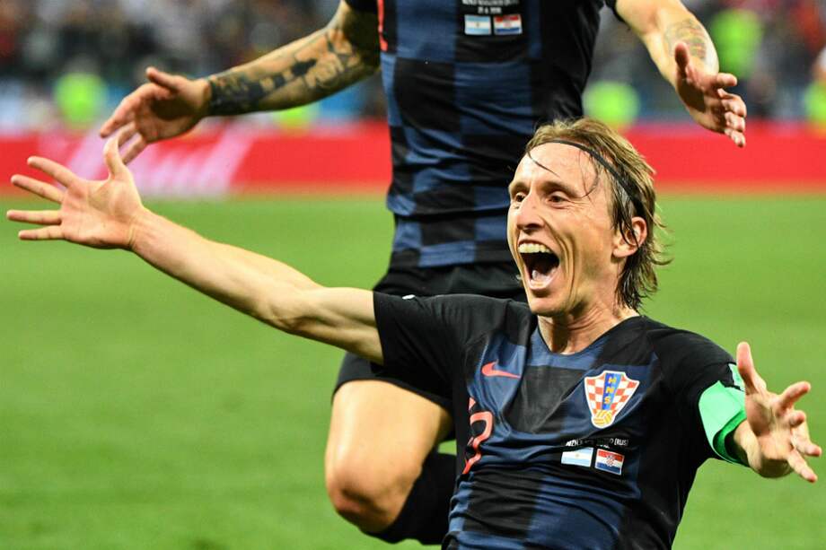 Luka Modric, centrocampista de la selección croata. / AFP