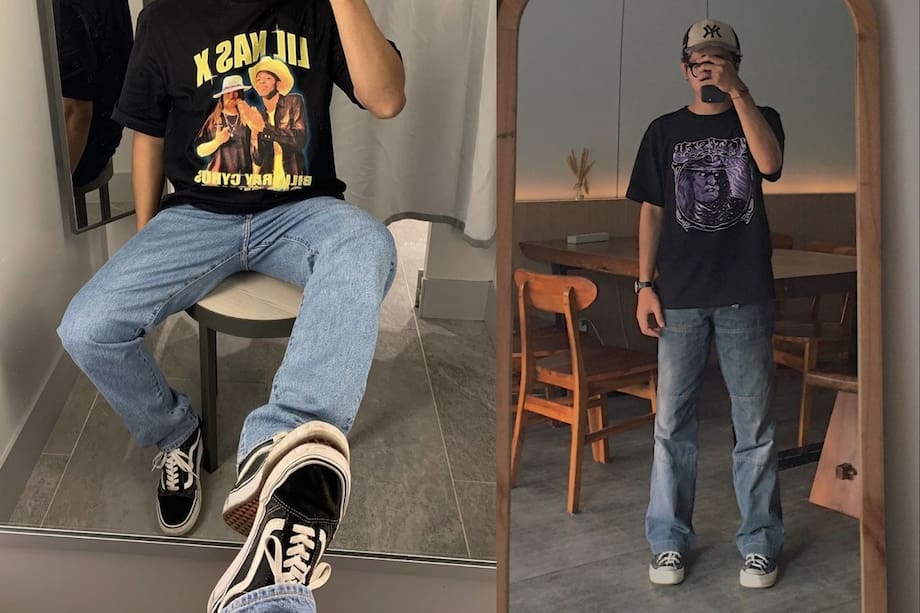 Este look se basa en la comodidad sin sacrificar el estilo.