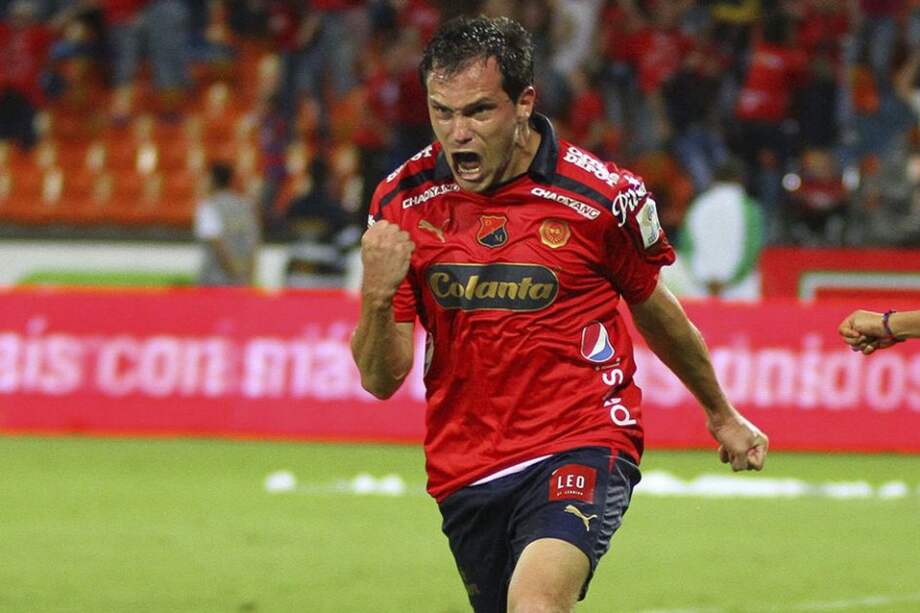 Hernán Hechalar lleva ocho goles en la Liga Águila y este domingo espera volver a anotar en la final. Foto: Luis Benavides