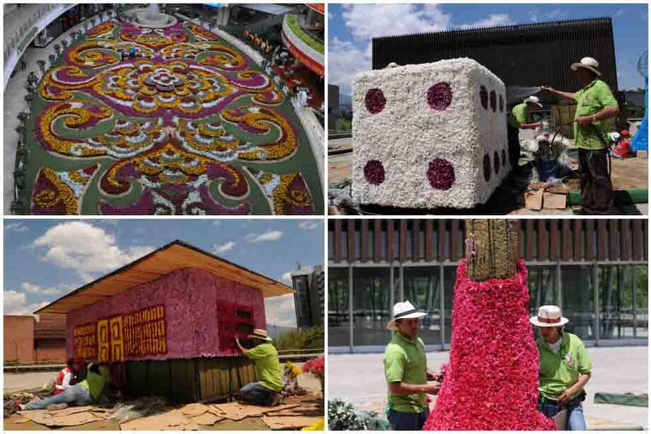 Los visitantes podrán apreciar también un tapete de 400 metros elaborado con flores. / Luis Benavides