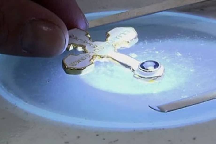 Esta es la cruz de Gólgota. Foto: Caracol Televisión