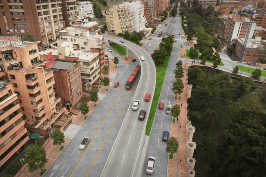 Imagen de referencia: render oficial del proyecto en la Séptima a la altura de la calle 92. / IDU