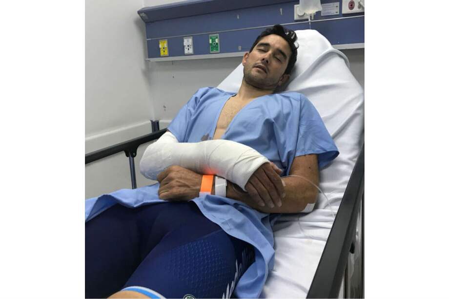 Óscar Sevilla, pedalista del equipo Medellín Inder. / Cortesía