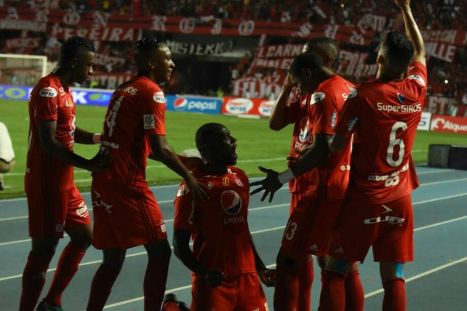 Cristian Martínez Borja abrió el marcador en la victoria del América. / América de Cali