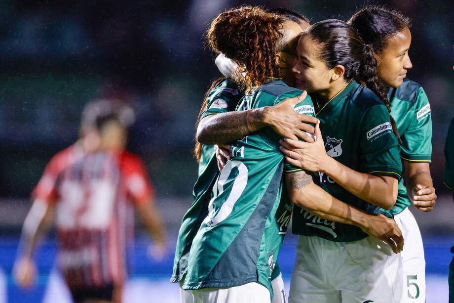 Las jugadoras de Cali, en la Libertadores Femenina.